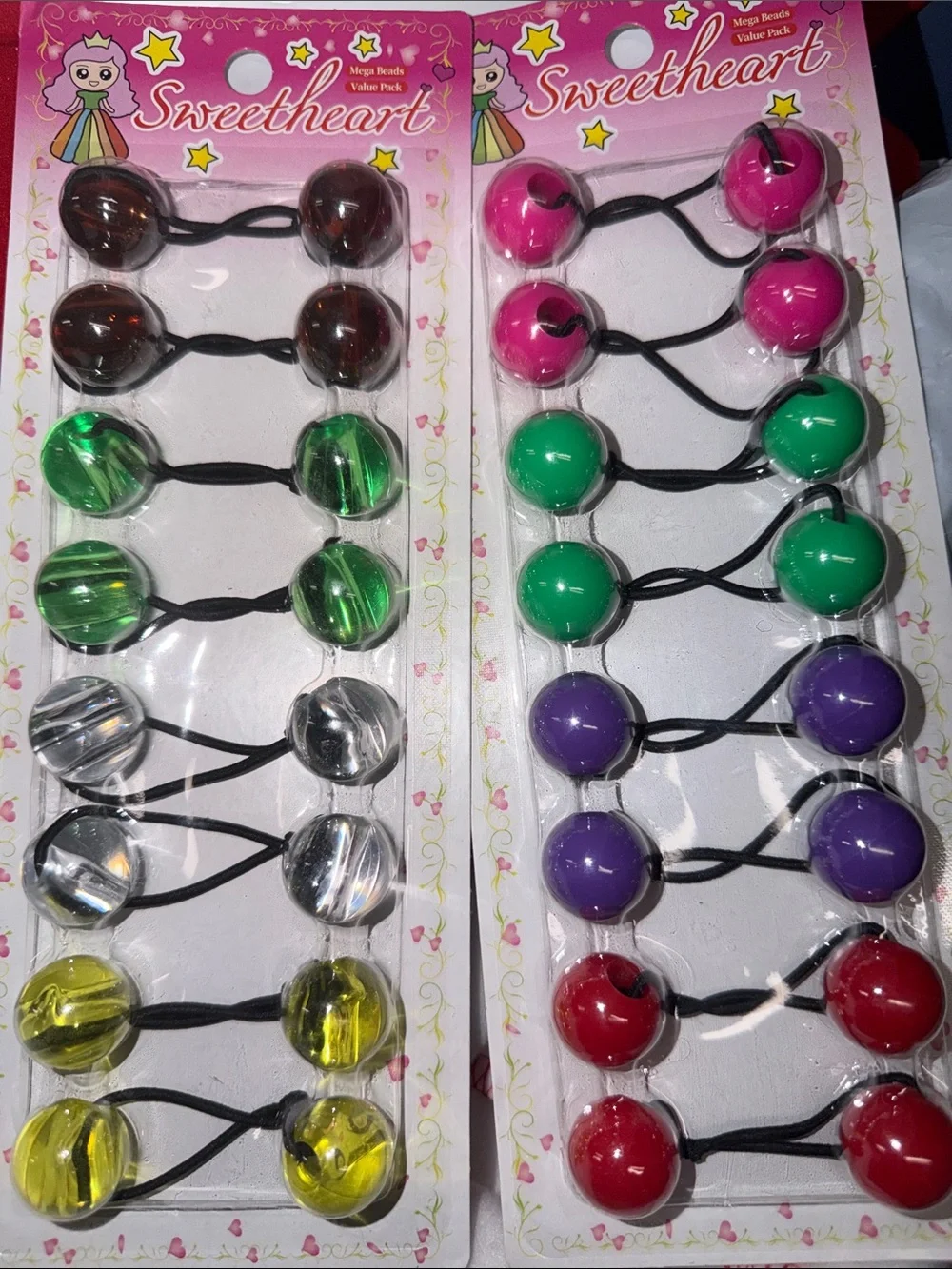 16Pcs Kids Hair Ties - Assorted Colors